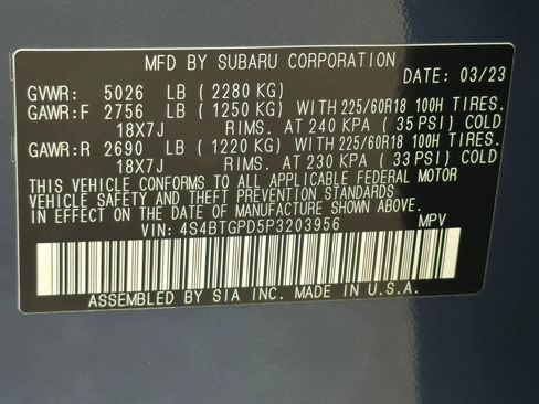 Used 2023 Subaru Outback Touring XT AWD/4WD image 32