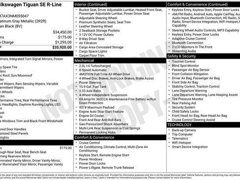 Used 2022 Volkswagen Tiguan SE R-Line image 6