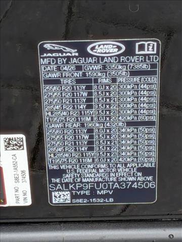 New 2026 Land Rover Range Rover SE AWD/4WD image 17