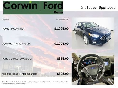 Certified 2020 Ford Fusion SE w/ Equipment Group 151A FWD image 3