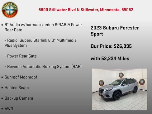 Used 2023 Subaru Forester Sport AWD/4WD image 5