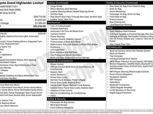 Used 2024 Toyota Grand Highlander AWD image 4
