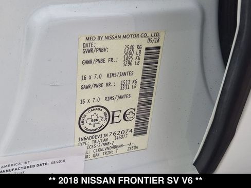 Used 2018 Nissan Frontier PRO-4X AWD/4WD image 29