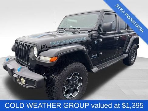 Used 2023 Jeep Wrangler Unlimited Rubicon 4xe w/ Cold Weather Group image 3