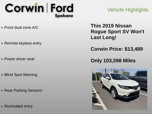 Used 2019 Nissan Rogue Sport SV FWD image 6