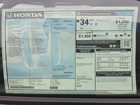 New 2026 Honda Civic Sport image 25