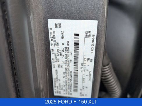 Used 2025 Ford F150 XLT w/ Equipment Group 301A Standard AWD/4WD image 33
