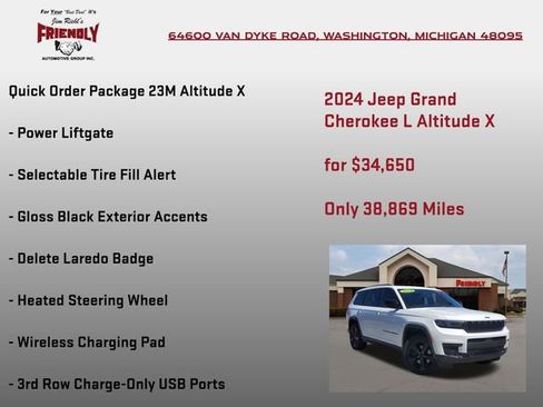 Used 2024 Jeep Grand Cherokee L Altitude AWD/4WD image 10