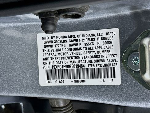 Used 2016 Honda Civic Touring image 12