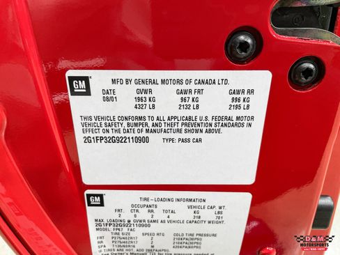 Used 2002 Chevrolet Camaro Z28 w/ SS Performance/Appearance Pkg image 58