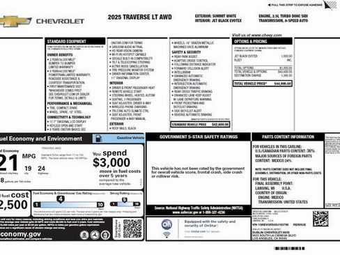 Used 2025 Chevrolet Traverse LT AWD/4WD image 41