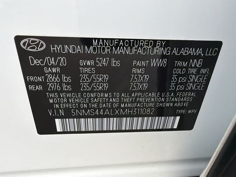 Used 2021 Hyundai Santa Fe Limited FWD image 26
