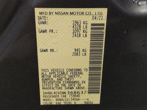 Used 2022 Nissan Altima 2.5 SR FWD image 33