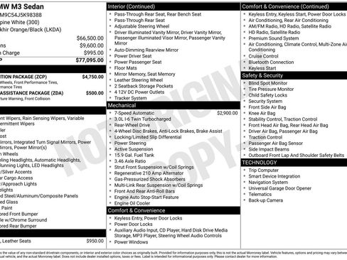 Used 2018 BMW M3 Base image 10