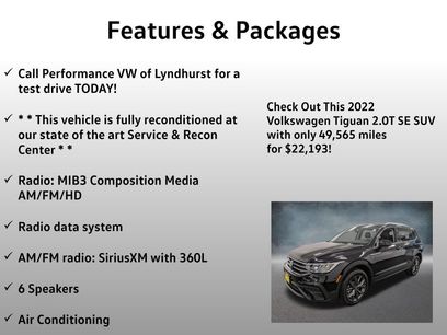 Used 2022 Volkswagen Tiguan SE