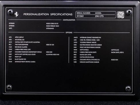 Certified 2024 Ferrari 296 GTS image 61