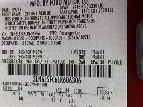 Used 2020 Lincoln MKZ Reserve w/ Luxury Package AWD/4WD image 44