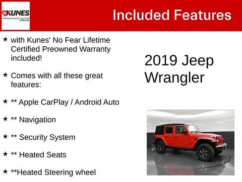 Used 2019 Jeep Wrangler Unlimited Rubicon AWD/4WD image 4