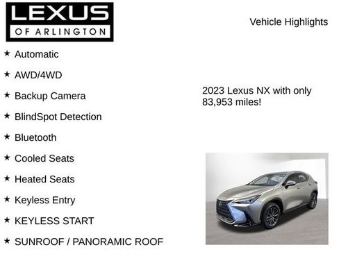 Used 2023 Lexus NX 350 AWD image 7