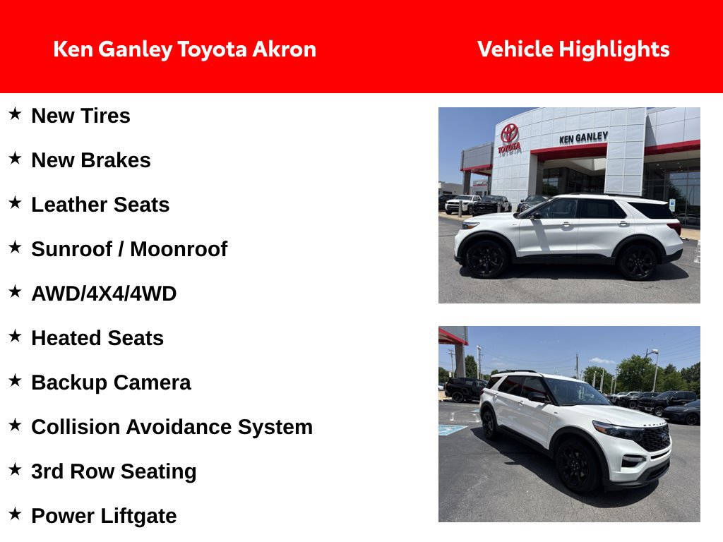 Used 2023 Ford Explorer ST-Line w/ Class IV Trailer Tow Package AWD/4WD image 2