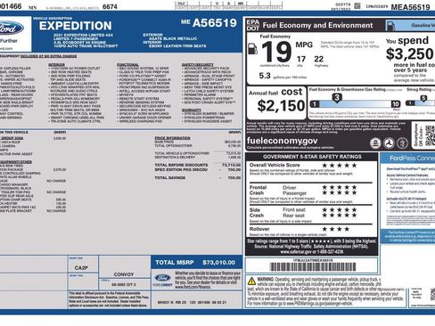 Used 2021 Ford Expedition Limited AWD/4WD image 37