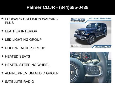 Certified 2025 Jeep Wrangler Unlimited Sahara w/ Safety Group AWD/4WD image 12