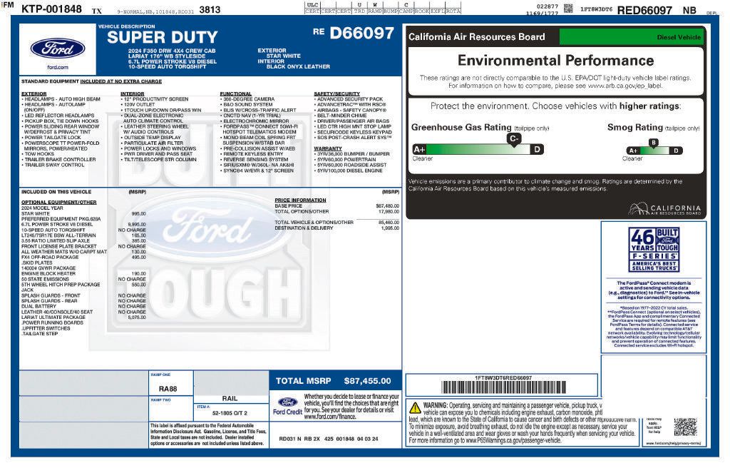 Used 2024 Ford F350 Lariat w/ Lariat Ultimate Package AWD/4WD image 2