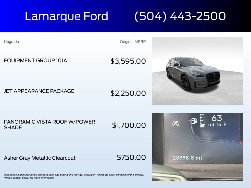 Used 2024 Lincoln Corsair AWD w/ Equipment Group 101A image 2