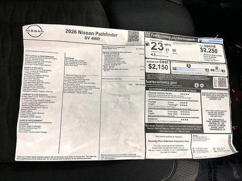 New 2026 Nissan Pathfinder SV w/ SV Premium Package AWD/4WD image 43