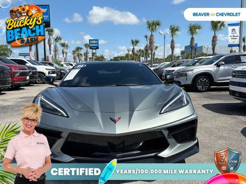 Used 2023 Chevrolet Corvette Stingray Premium Cpe w/ Engine Appearance Package RWD image 3