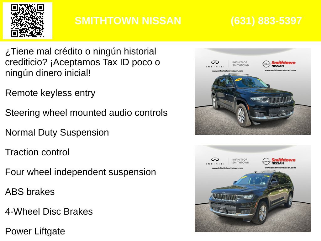 Used 2023 Jeep Grand Cherokee L Laredo w/ Luxury Tech Group I AWD/4WD image 4