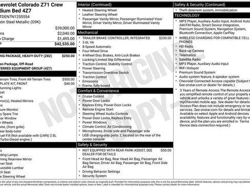 Certified 2022 Chevrolet Colorado Z71 AWD/4WD image 39