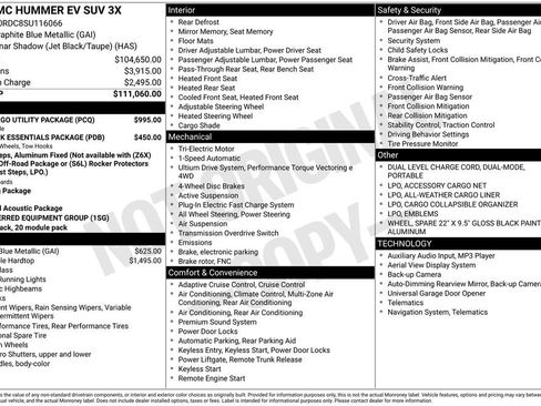 Used 2025 GMC Hummer EV 3X w/ LPO, Cargo Utility Package image 30