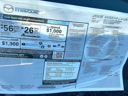 New 2026 MAZDA CX-90 Plug-In Hybrid w/ Preferred image 20