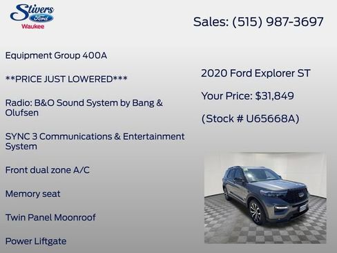 Used 2020 Ford Explorer ST AWD/4WD image 8