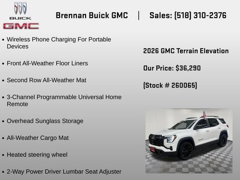 New 2026 GMC Terrain Elevation w/ Elevation Premium Package AWD/4WD image 30