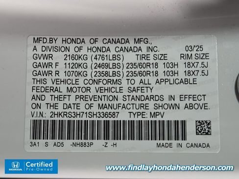 Certified 2025 Honda CR-V EX-L image 14