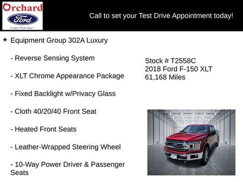 Certified 2018 Ford F150 XLT w/ Equipment Group 302A Luxury AWD/4WD image 13