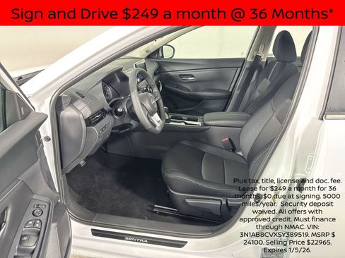 New 2025 Nissan Sentra SV w/ All-Weather Package image 5