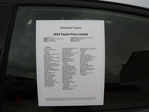 Certified 2024 Toyota Prius Limited image 22