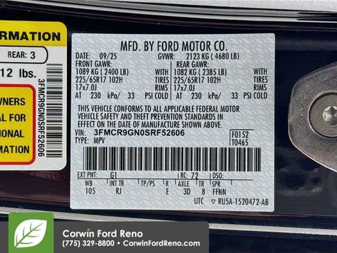 New 2025 Ford Bronco Sport Heritage w/ Convenience Package AWD/4WD image 32