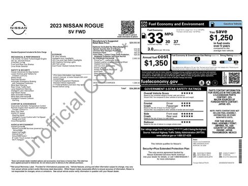Used 2023 Nissan Rogue SV w/ SV Premium B Package FWD image 12