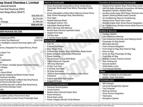 New 2025 Jeep Grand Cherokee L Limited RWD image 21