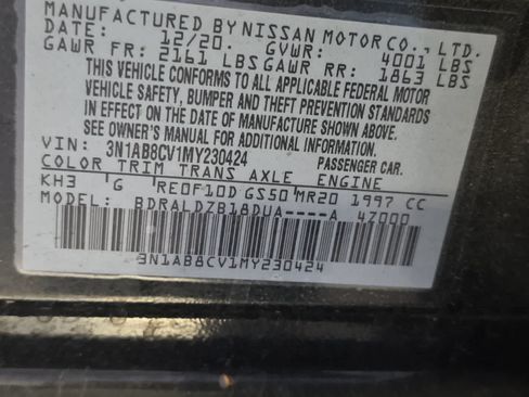 Used 2021 Nissan Sentra SV FWD image 25