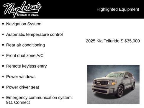 Used 2025 Kia Telluride S FWD image 3