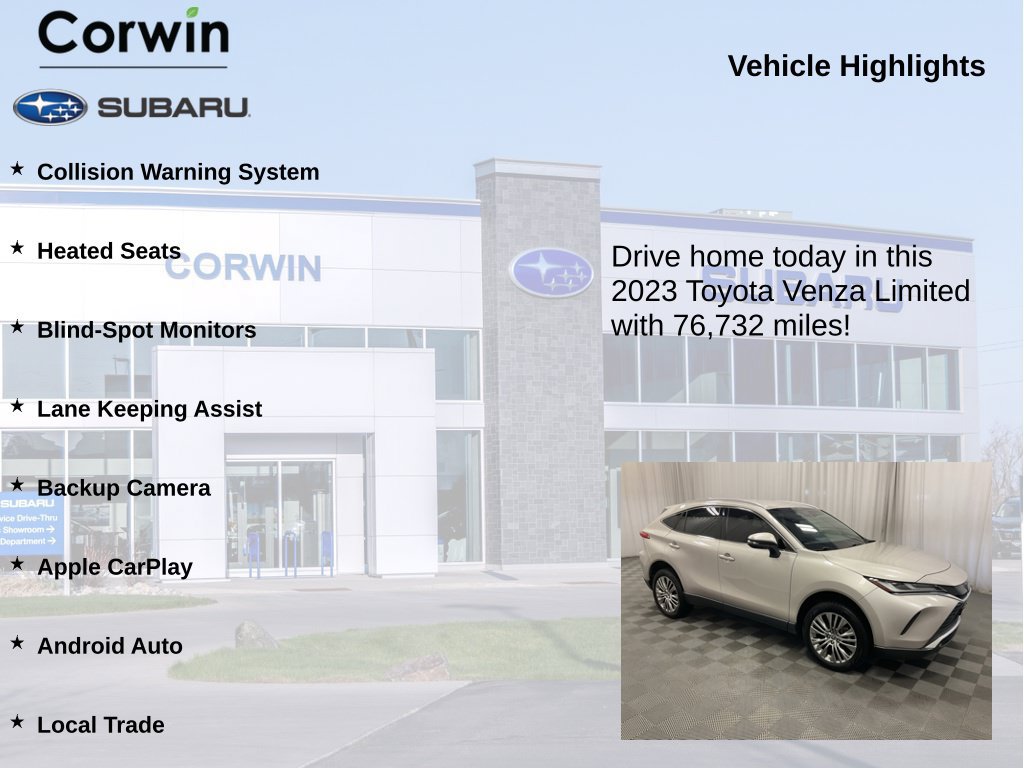 Used 2023 Toyota Venza Limited AWD/4WD image 6