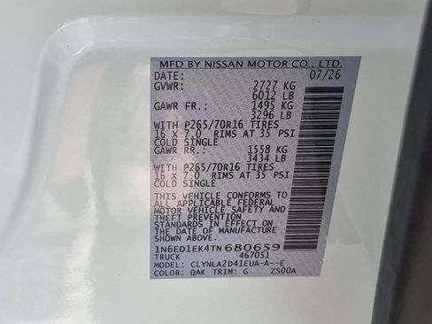 New 2026 Nissan Frontier S w/ Tow Package AWD/4WD image 36