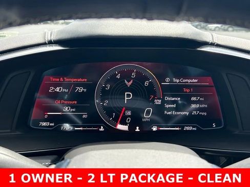 Used 2024 Chevrolet Corvette Stingray Preferred Cpe w/ Stealth Interior Trim Package RWD image 16