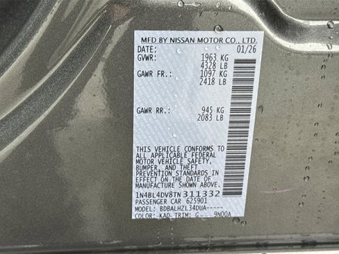 New 2026 Nissan Altima 2.5 SV image 21