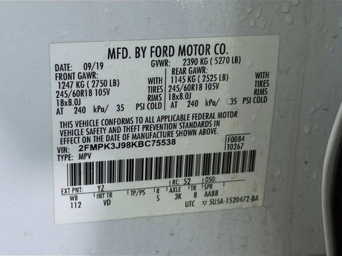 Used 2019 Ford Edge SEL w/ Equipment Group 201A FWD image 31